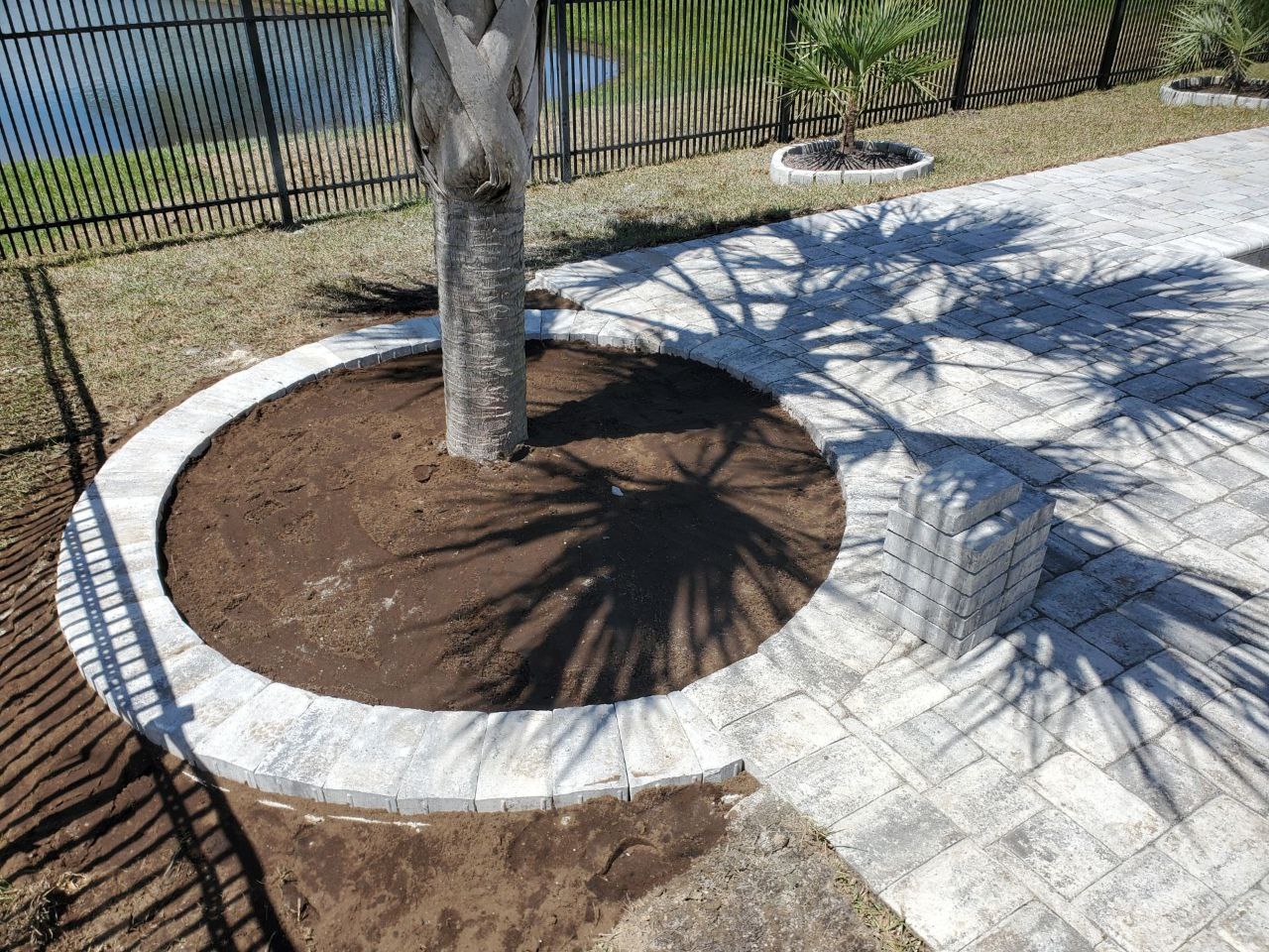 Curved Paver Work